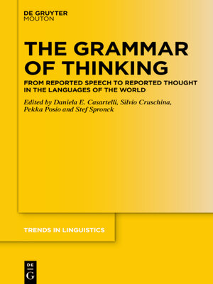 cover image of The Grammar of Thinking